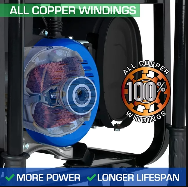 DuroMax XP13000HXT 13,000 Watt Electric Start Tri-Fuel Natural Gas/Propane/Gas Powered Portable Generator w/ CO Alert - Image 4