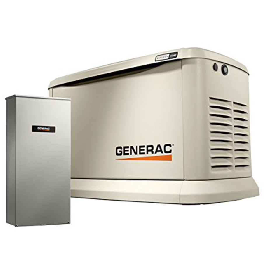 22 Kw/19.5 Kw Air Cooled Home Standby Generator with Wi-Fi with Whole Hoe 200 Amp Transfer Switch - Image 5