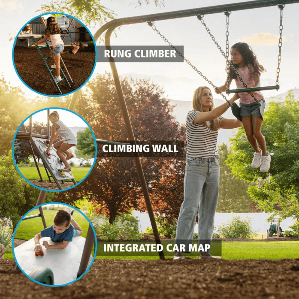 Climb & Slide Playset – Ultimate Backyard Fun for Kids