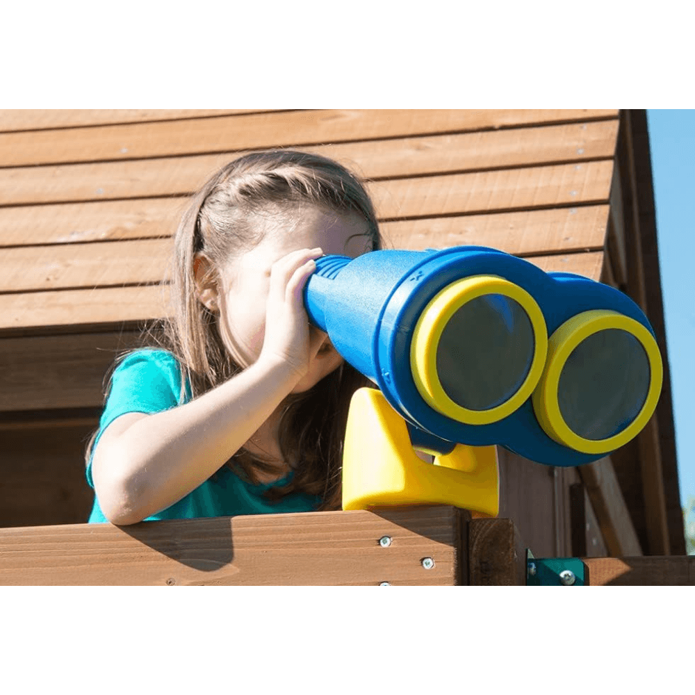 Plus Complete Wooden Outdoor Playset with Monkey Bars, Slide, Rock Wall and Swing Set Accessories - Image 2