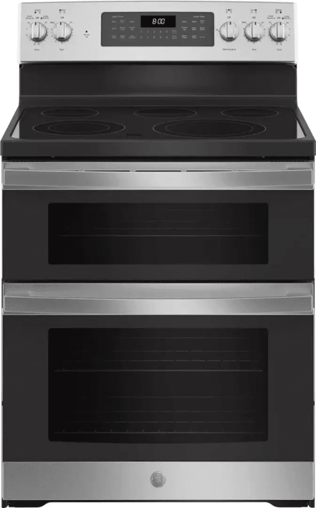 6.7 Cu. Ft. Electric Double Oven Range with True Convection Cooking – Stainless Steel 1
