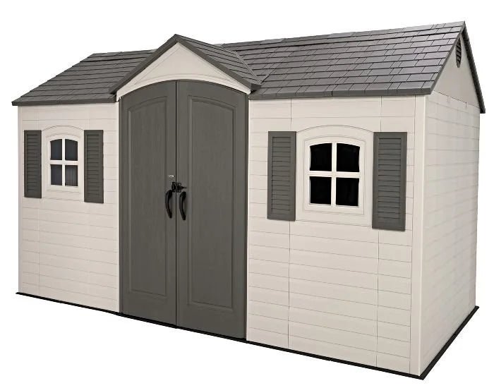 15×8 Plastic Storage Shed Kit w/ Floors