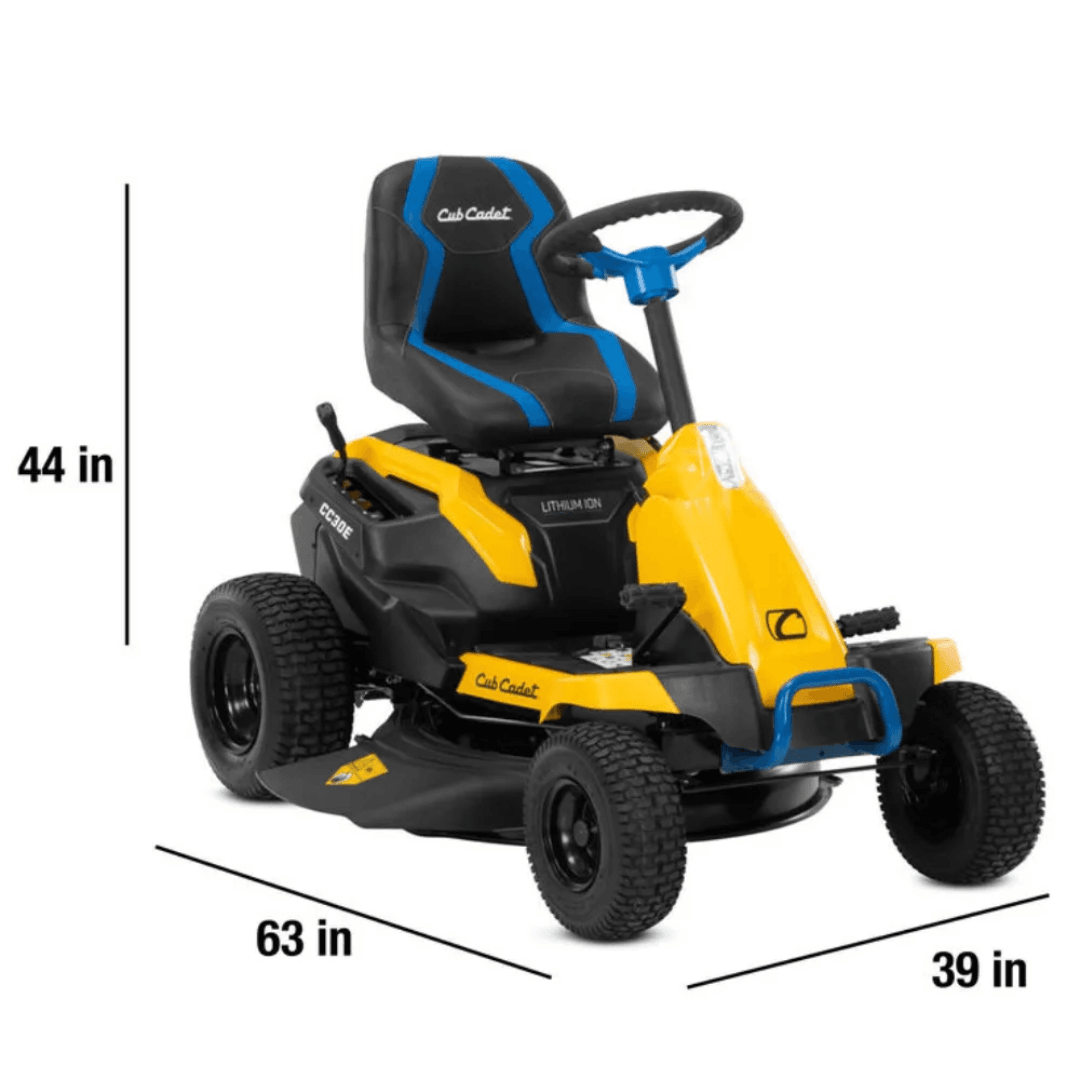 30-Inch 56V Max Lithium-Ion Electric Riding Lawn Mower - Image 6