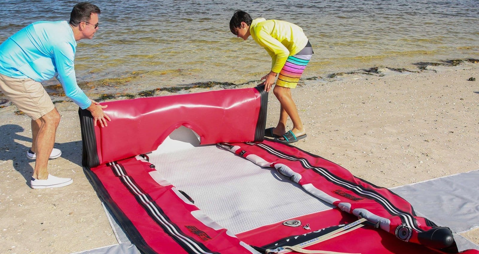 14′ Four-Person Inflatable Catamaran Boat - Image 10