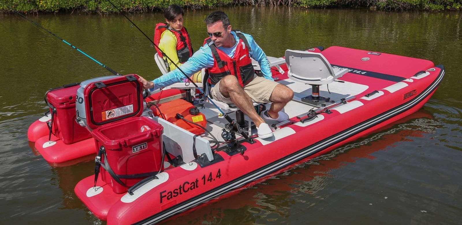 14′ Four-Person Inflatable Catamaran Boat - Image 6