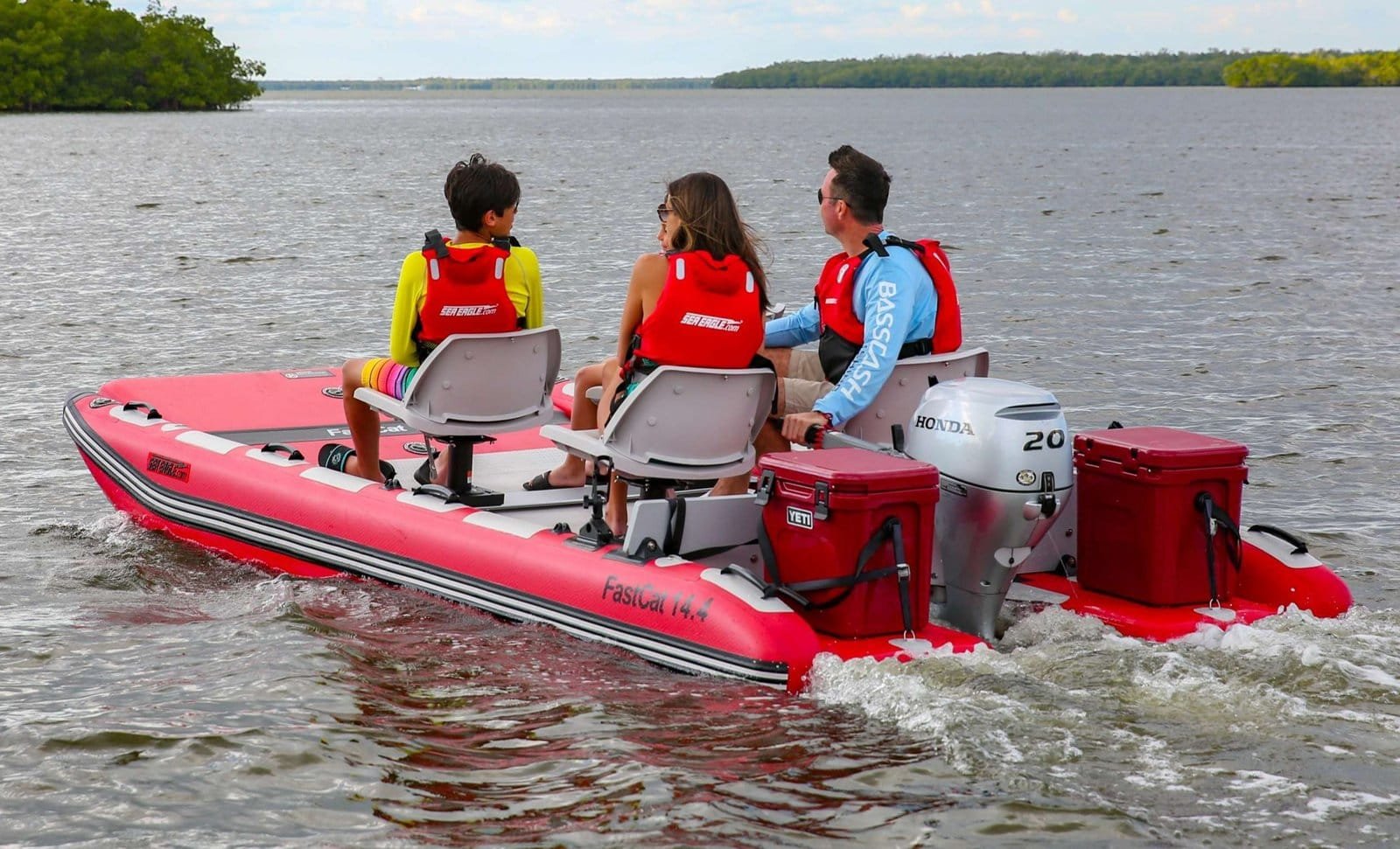 14′ Four-Person Inflatable Catamaran Boat - Image 9